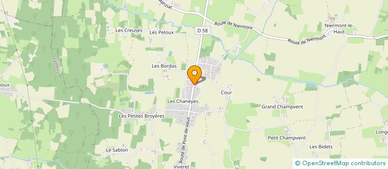 localisation de l'entreprise MONSIEUR MICHEL BIGUET  BAGE-DOMMARTIN