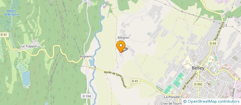 localisation de l'entreprise MONSIEUR MICHEL BIJOT  BELLEY