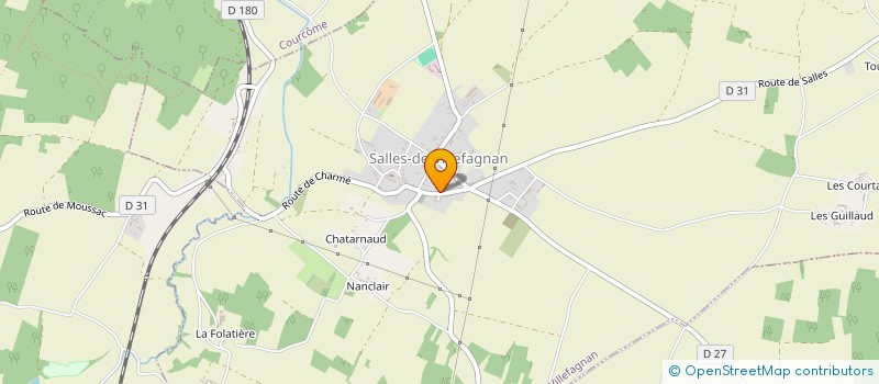 localisation de l'entreprise MONSIEUR MICHEL BILLARD à SALLES-DE-VILLEFAGNAN