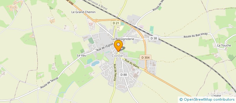 localisation de l'entreprise MONSIEUR MICHEL BILLAUD  CONLIE