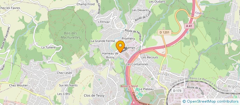 localisation de l'entreprise MONSIEUR MICHEL BILLE à FILLIERE
