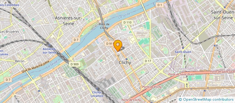 localisation de l'entreprise MONSIEUR MICHEL BILLEBAULT à CLICHY