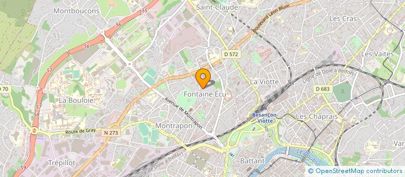 localisation de l'entreprise MONSIEUR MICHEL BINCHET à BESANCON