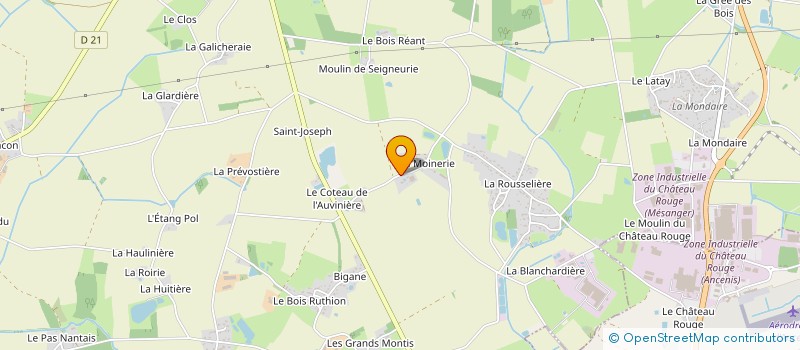 localisation de l'entreprise MONSIEUR MICHEL BIOTEAU  MESANGER