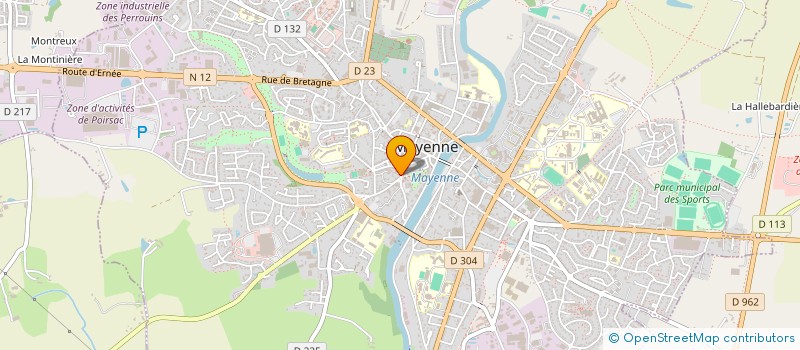 localisation de l'entreprise MONSIEUR MICHEL BIOTEAU  MAYENNE