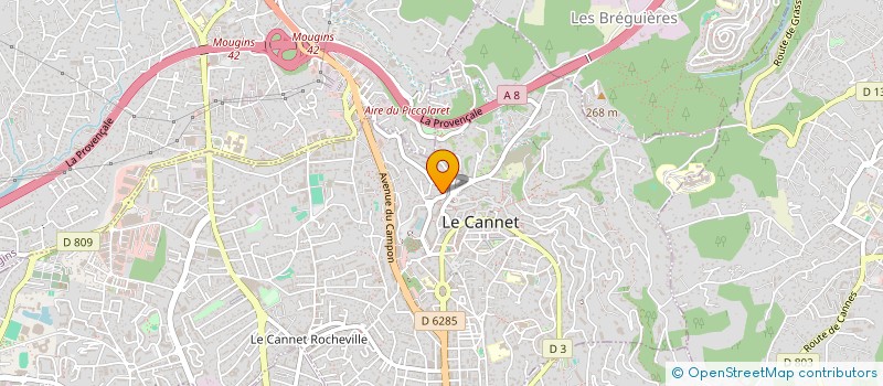 localisation de l'entreprise MONSIEUR MICHEL BISSONNET à LE CANNET