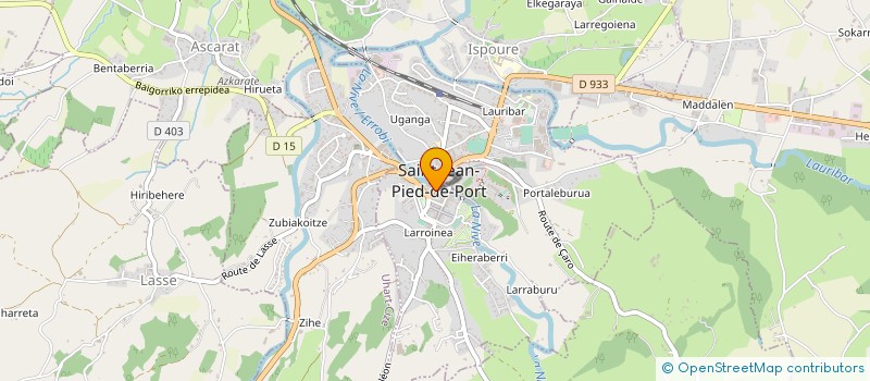 localisation de l'entreprise MONSIEUR MICHEL BIURRARENA  SAINT-JEAN-PIED-DE-PORT