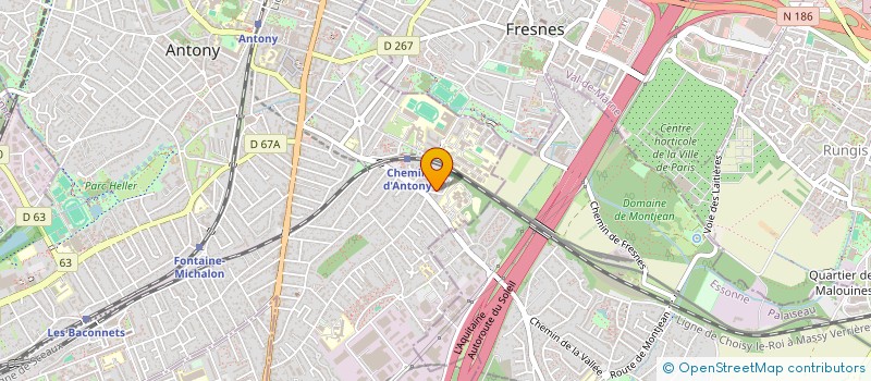 localisation de l'entreprise MONSIEUR MICHEL BIZET à ANTONY