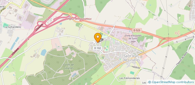 localisation de l'entreprise MONSIEUR MICHEL BIZEUL  SAINT-LEGER-DE-LINIERES