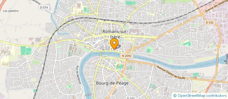 localisation de l'entreprise MONSIEUR MICHEL BLANC  ROMANS-SUR-ISERE