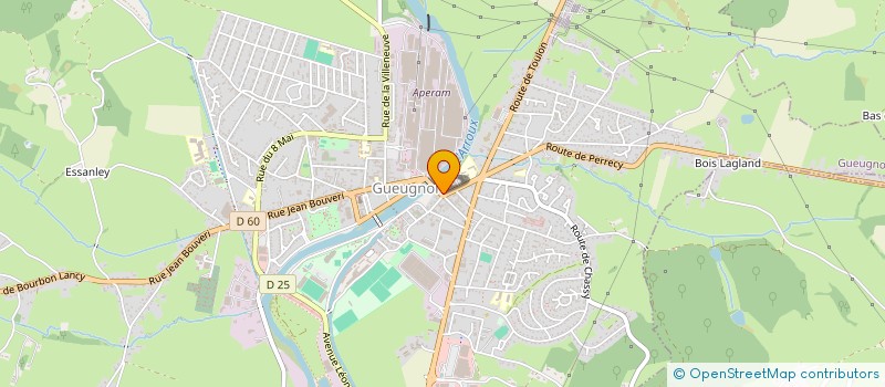 localisation de l'entreprise MONSIEUR MICHEL BLANC  GUEUGNON