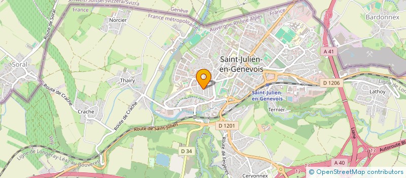 localisation de l'entreprise MONSIEUR MICHEL BLANC à SAINT-JULIEN-EN-GENEVOIS