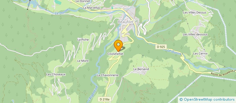 localisation de l'entreprise MONSIEUR MICHEL BLANC-GONNET à BEAUFORT