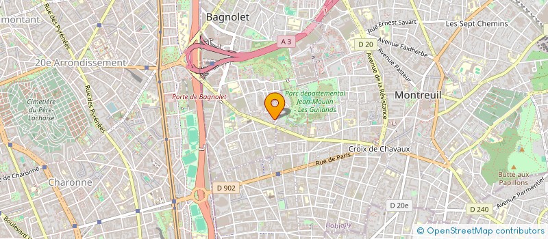 localisation de l'entreprise MONSIEUR MICHEL BLANCHE  MONTREUIL