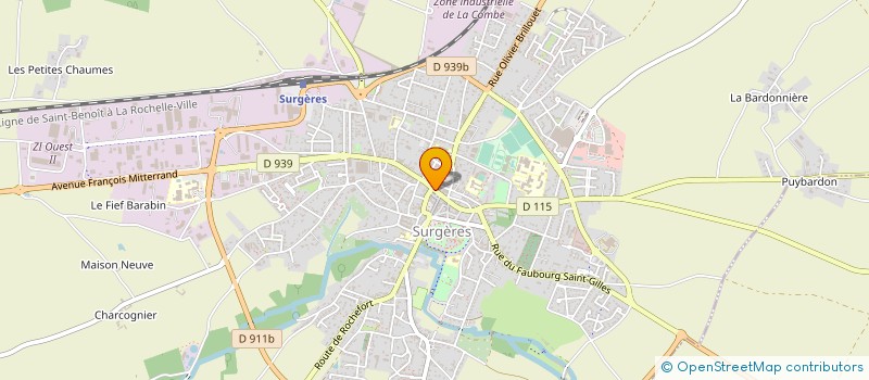 localisation de l'entreprise MONSIEUR MICHEL BLANCHET  SURGERES