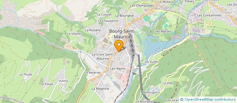 localisation de l'entreprise MONSIEUR MICHEL BLANCHOT  BOURG-SAINT-MAURICE