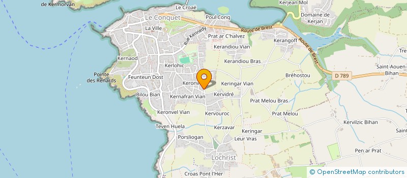 localisation de l'entreprise MONSIEUR MICHEL BLEAS  LE CONQUET