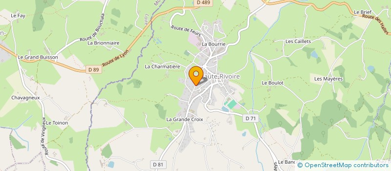 localisation de l'entreprise MONSIEUR MICHEL BLEIN  HAUTE-RIVOIRE