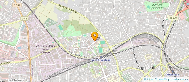 localisation de l'entreprise MONSIEUR MICHEL BLIARD à ARGENTEUIL