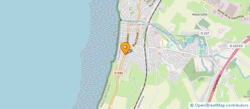 localisation de l'entreprise MONSIEUR MICHEL BLOQUET  WIMEREUX