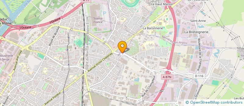 localisation de l'entreprise MONSIEUR MICHEL BODUSSEAU  ANGERS