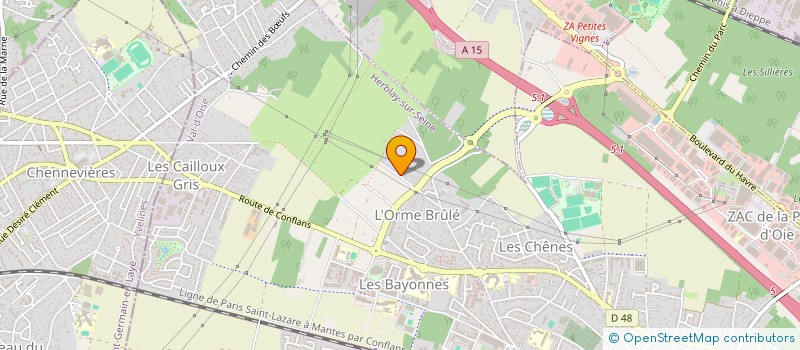 localisation de l'entreprise MONSIEUR MICHEL BOGLIONI  HERBLAY-SUR-SEINE