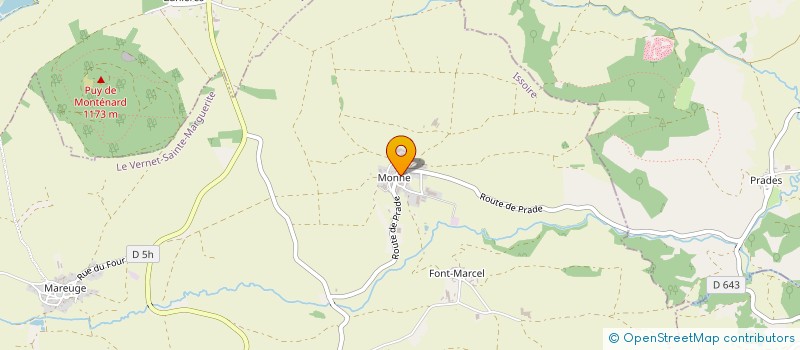 localisation de l'entreprise MONSIEUR MICHEL BOGROS  LE VERNET STE MARGUERITE