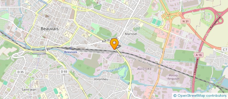 localisation de l'entreprise MONSIEUR MICHEL BOIBESSOT  BEAUVAIS