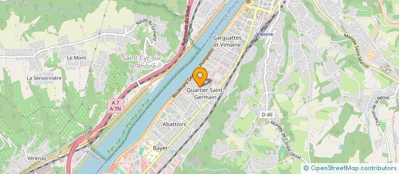 localisation de l'entreprise MONSIEUR MICHEL BOIRON  VIENNE