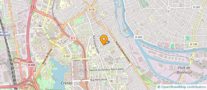 localisation de l'entreprise MONSIEUR MICHEL BOISFER  CRETEIL