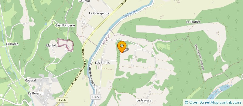 localisation de l'entreprise MONSIEUR MICHEL BOISSARIE  VALOJOULX