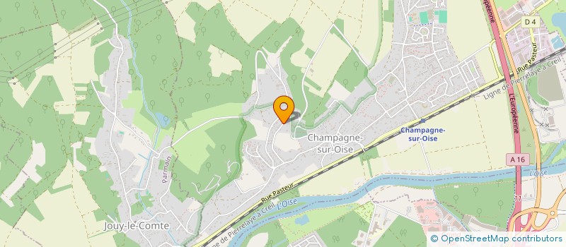 localisation de l'entreprise MONSIEUR MICHEL BOISSEILLIER  CHAMPAGNE-SUR-OISE