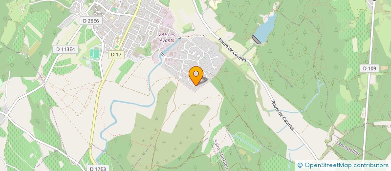 localisation de l'entreprise MONSIEUR MICHEL BOLLAIN  SAINT-MATHIEU-DE-TREVIERS