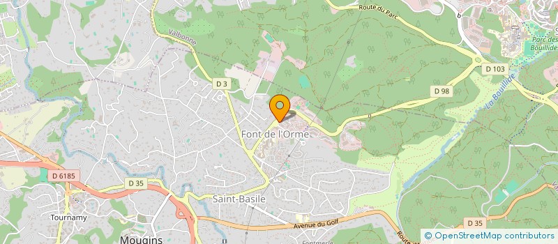 localisation de l'entreprise MONSIEUR MICHEL BOLLIVIER à MOUGINS