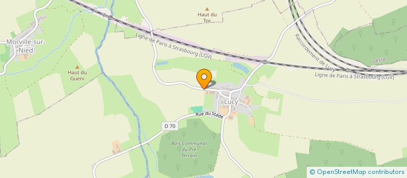 localisation de l'entreprise MONSIEUR MICHEL BOLZON  LUCY