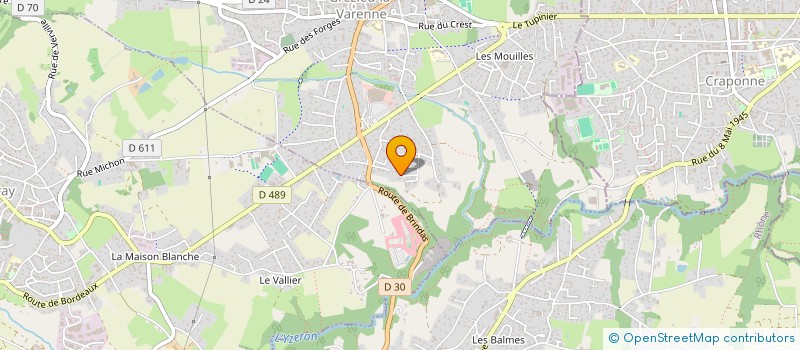 localisation de l'entreprise MONSIEUR MICHEL BOMBAL  CRAPONNE