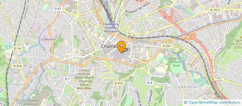 localisation de l'entreprise MONSIEUR MICHEL BONARD à CHAMBERY