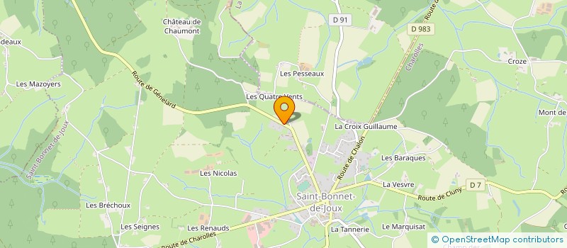 localisation de l'entreprise MONSIEUR MICHEL BONIN à SAINT-BONNET-DE-JOUX