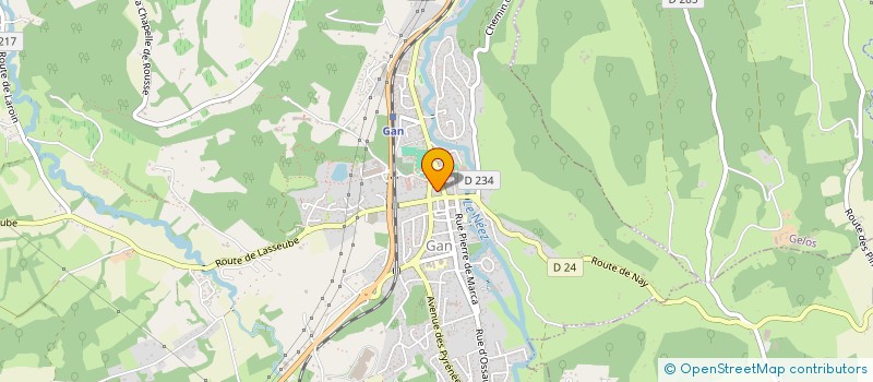 localisation de l'entreprise MONSIEUR MICHEL BONIS  GAN