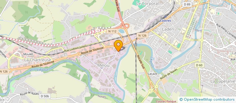 localisation de l'entreprise MONSIEUR MICHEL BONNAFOUS  CASTRES