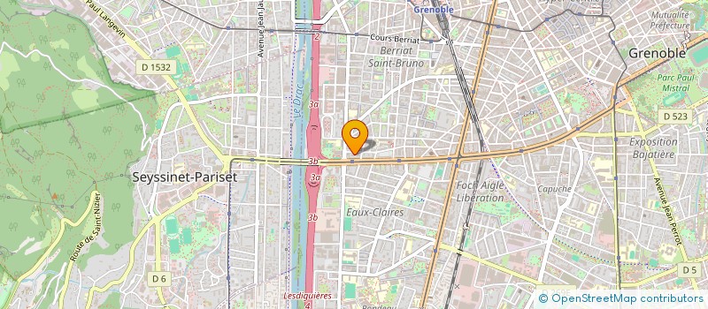 localisation de l'entreprise MONSIEUR MICHEL BONNARD  GRENOBLE