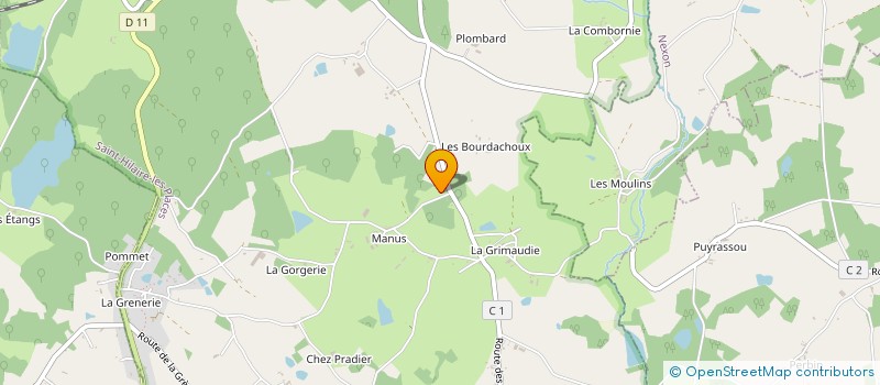 localisation de l'entreprise MONSIEUR MICHEL BONNAUD à SAINT-HILAIRE-LES-PLACES