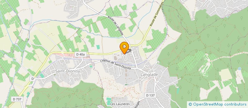 localisation de l'entreprise MONSIEUR MICHEL BONNAVE  LANGLADE