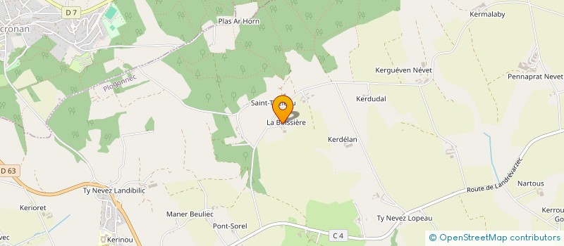 localisation de l'entreprise MONSIEUR MICHEL BONNEAU  PLOGONNEC