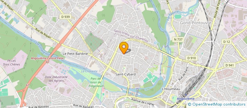 localisation de l'entreprise MONSIEUR MICHEL BONNEFONT à ANGOULEME