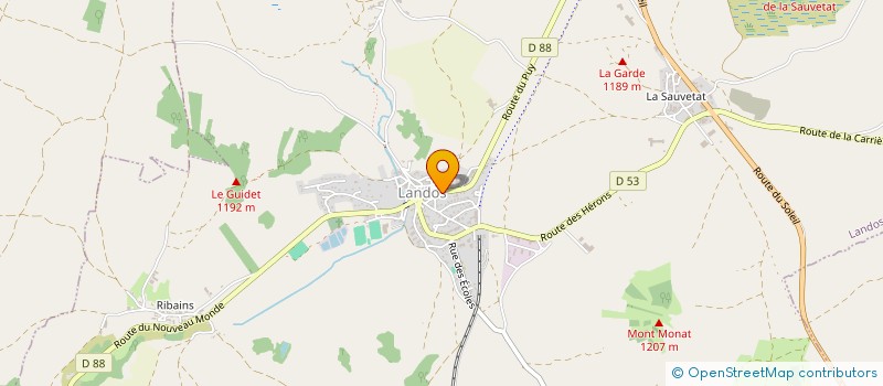 localisation de l'entreprise MONSIEUR MICHEL BONNEFOY  RAURET