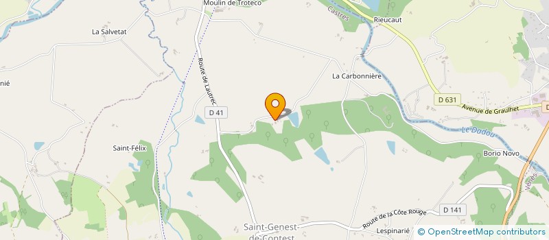 localisation de l'entreprise MONSIEUR MICHEL BONNET  SAINT-GENEST-DE-CONTEST