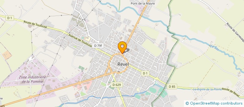 localisation de l'entreprise MONSIEUR MICHEL BONNET  REVEL