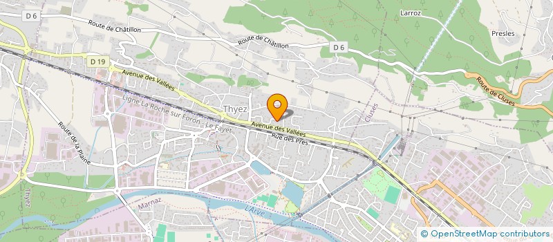 localisation de l'entreprise MONSIEUR MICHEL BONNET  THYEZ