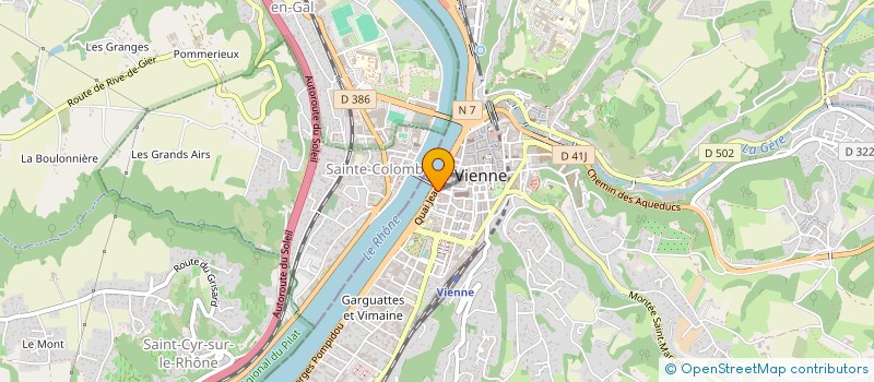 localisation de l'entreprise MONSIEUR MICHEL BONNETON  VIENNE